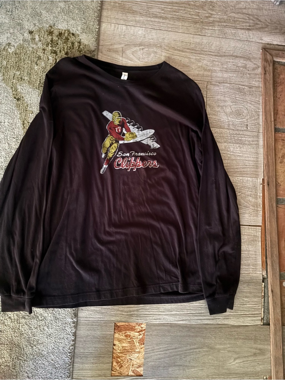 Black y2k San fransico clippers long sleeve t shirt